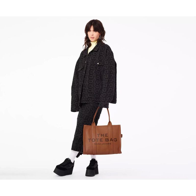 MARC JACOBS The Leather Large Tote Bag image number 3